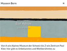 Tablet Screenshot of museen-bern.ch